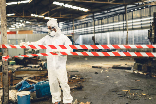 Professional Biohazard technician working in Port Saint Lucie, FL